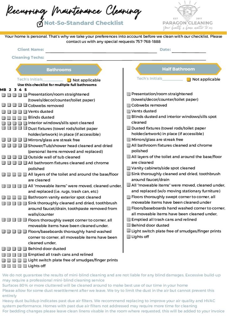 Recurring Checklist 2 pdf