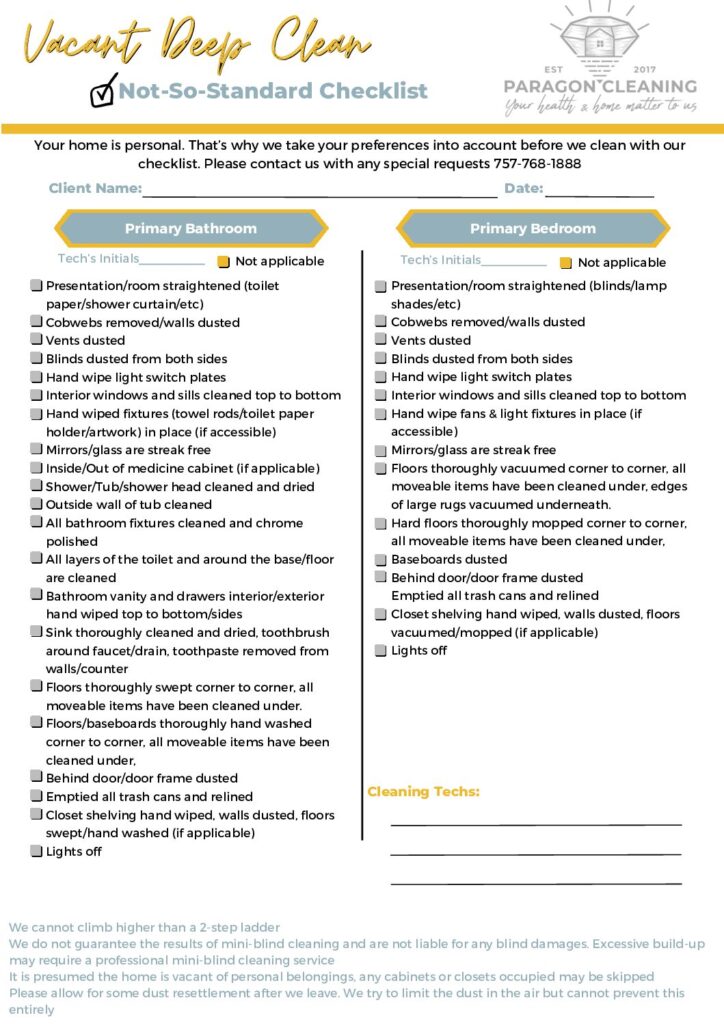 Vacant Checklist 1 3 dragged pdf